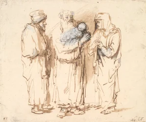 Joachim avec le petit Christ, Anne et une troisième figure