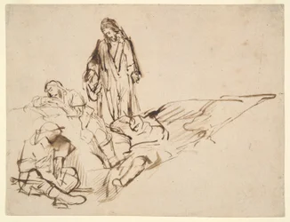 Étude du Christ et des Apôtres endormis