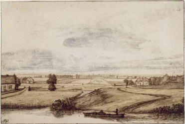 Vaste paysage plat