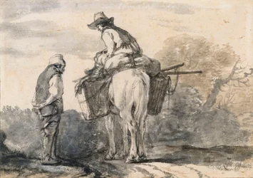 Deux voyageurs en conversation