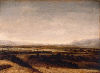 Paysage Plat avec Vue sur des Collines Lointaines
