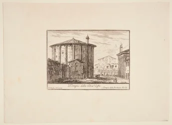 Danois : Temple de la déesse Vesta. 1. Temple de Fortuna Virile
