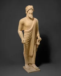 Statue en calcaire d