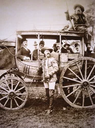 Buffalo Bill Cody (1846-1917) et son carrosse Deadwood