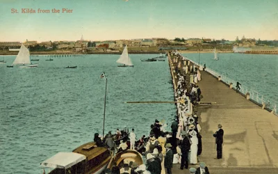 St Kilda depuis le quai, Melbourne, Victoria, Australie
