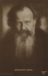 Hermann Bahr (1863-1934), auteur et dramaturge autrichien (photo n/b)