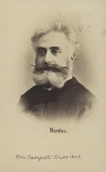 Max Nordau (1849-1923), leader sioniste et auteur hongrois (photo n/b)