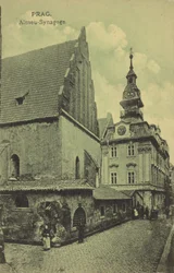 Ancienne Nouvelle Synagogue, Prague (photo n/b)