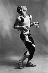 Vaslav Nijinsky en faune dans le ballet 
