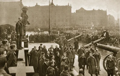 Pendant une accalmie dans les troubles civils dans la capitale prussienne