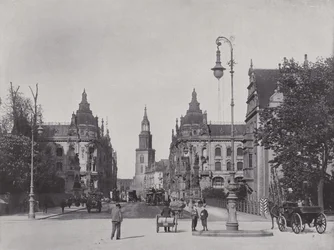 Pont Kaiser Wilhelm et rue Kaiser Wilhelm
