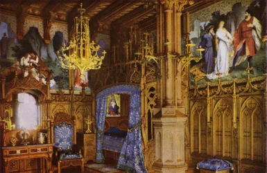Château de Neuschwanstein : Chambre à coucher