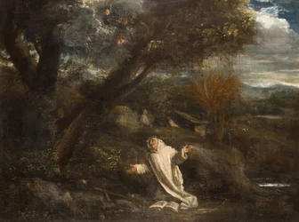 Paysage avec un saint en extase, 1612-1647