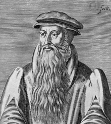 Portrait de John Knox (vers 1513-1572), pasteur, théologien et écrivain écossais, chef de la Réforme et fondateur de l