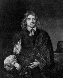 Portrait de Lucius Cary, 2e vicomte Falkland (vers 1610-1643), auteur, homme politique et soldat anglais, secrétaire d
