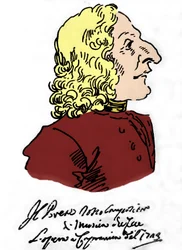 Antonio Vivaldi (1678 - 1741), dessin animé par Pierre Leone Ghezzi (1674 - 1755)