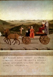 Diptyque du triomphe de Federico da Montefeltro et Battista Sforza (détail)
