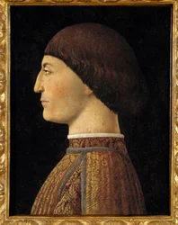 Portrait de Sigismond Malatesta, Seigneur de Rimini (1417-1468) Peinture de Piero della Francesca (1410/1420-1492) 1451