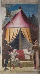 Le Rêve de Constantin, (détail) des Histoires de la Vraie Croix