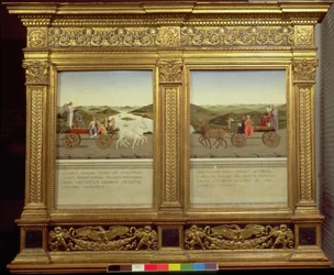 Les Triomphes du duc Federico da Montefeltro (1422-82) et Battista Sforza, c.1465