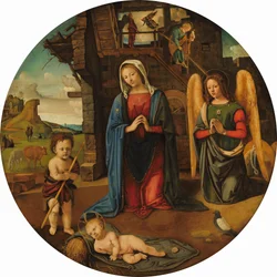 La Nativité avec le petit Saint Jean