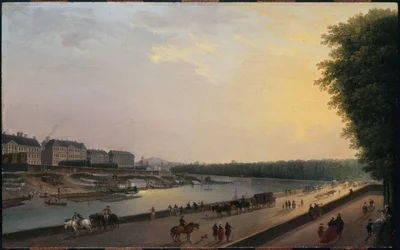 La Seine à la Grenouillère, vue de la terrasse au bord de l