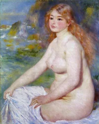 Baigneuse blonde
