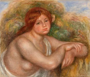 Étude de nu, buste de femme