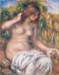 Femme près de la source