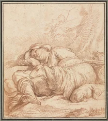 Un berger endormi, 1700s-1800s