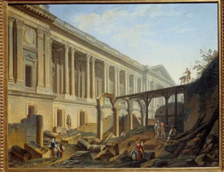 Dégagement de la Colonnade du Louvre Travaux réalisés par Jacques Germain Soufflot
