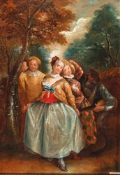 Scène de la Commedia dell