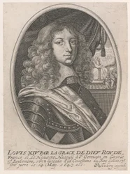 Portrait de Louis XIV (Louis XIV par la Grâce de Dieu Roi de France et de Navarre)