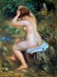 Un baigneur, 1885-1890