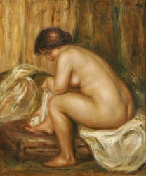 Après le bain, vers 1900