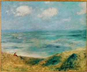 Au bord de la mer a Guernsey (oil on canvas)