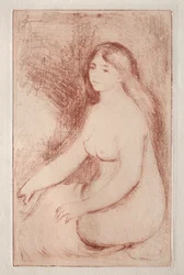 Baigneuse assise