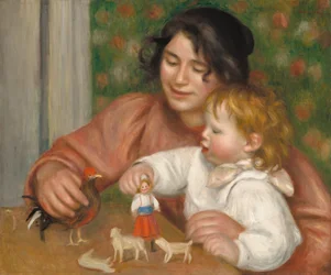 Enfant avec des Jouets - Gabrielle et le Fils de l