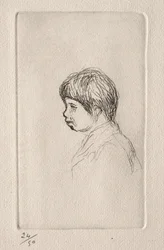 Claude Renoir, de profil