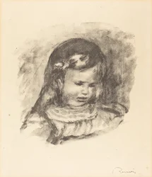 Claude Renoir, tête baissée, années 1900