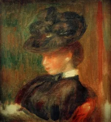 Dame au chapeau