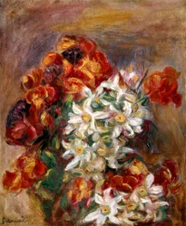 Fleurs. Peinture de Pierre-Auguste Renoir (Pierre Auguste Renoir
