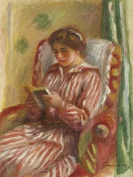 Gabrielle lisant, 1910
