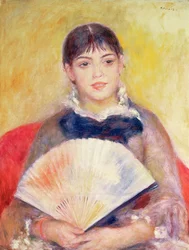 Fille avec un Éventail