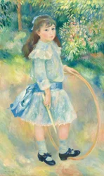 Fille avec un cerceau, 1885