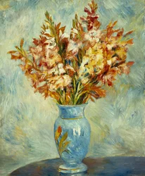 Glaïeuls au vase bleu