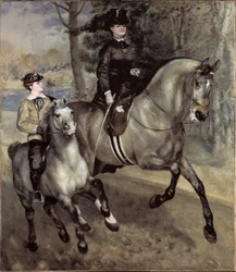 Cavaliers au Bois de Boulogne. Peinture de Pierre-Auguste Renoir