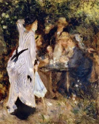 Dans le jardin Au Jardin du Moulin de la Galette, 1876