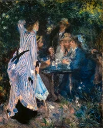 Dans le jardin. Sous les arbres du Moulin de la Galette
