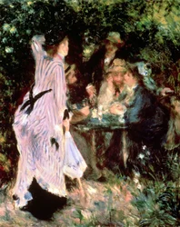 Dans le jardin, ou sous les arbres du Moulin de la Galette